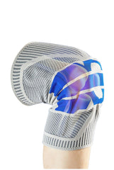 دعامة ركبة مبطنة بالسيليكون، قطعة واحدة Genouillères amovibles en silicone,