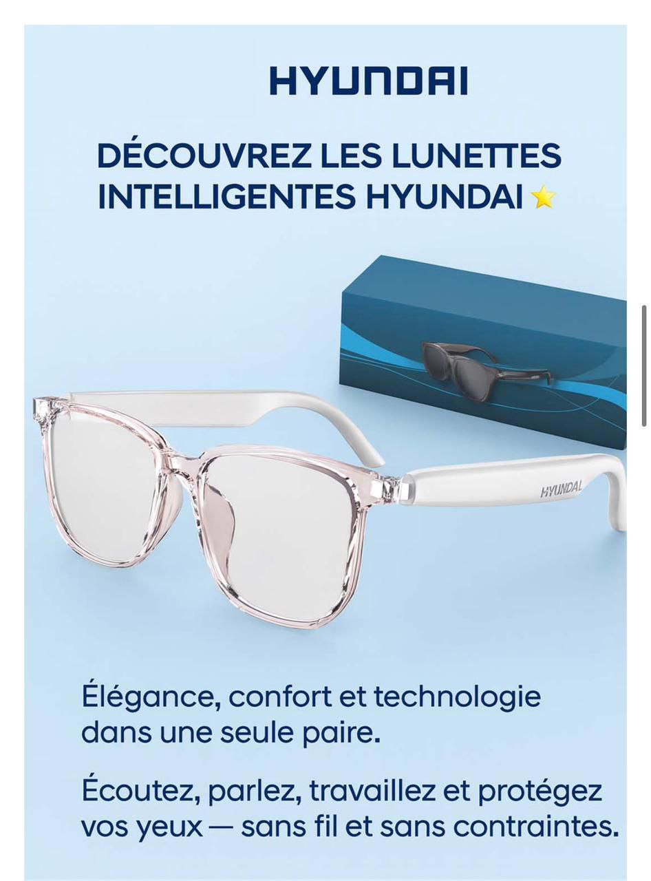 Lunettes intelligentes sans fil avec traduction AI en temps réel نظارات ذكية ترجمة بالذكاء الاصطناعي