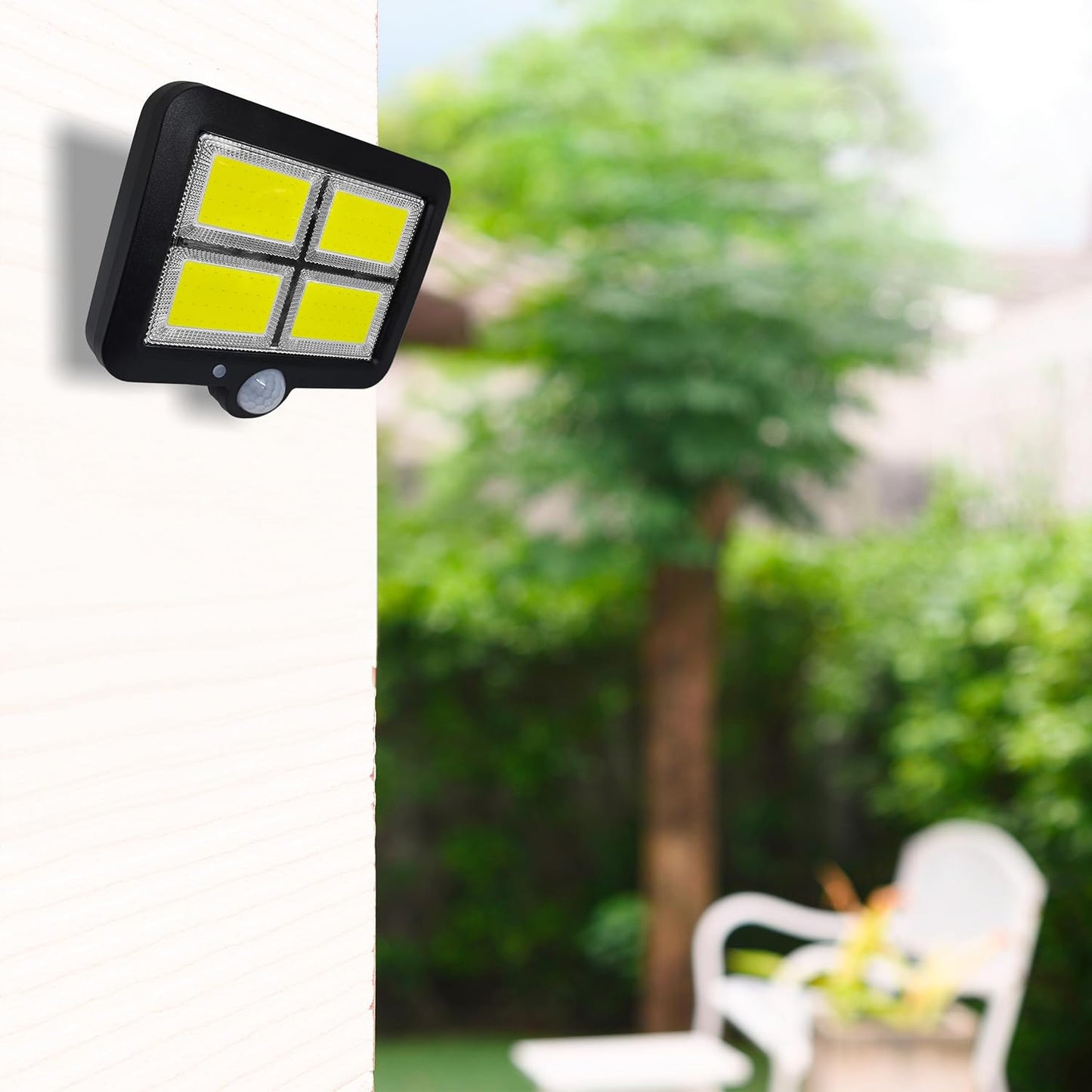 ضوء الجدار الشمسي ضوء ماء الطوارئ Solar sensor light  Lampes solaires d'extérieur avec détecteur de mouvement,128 LED