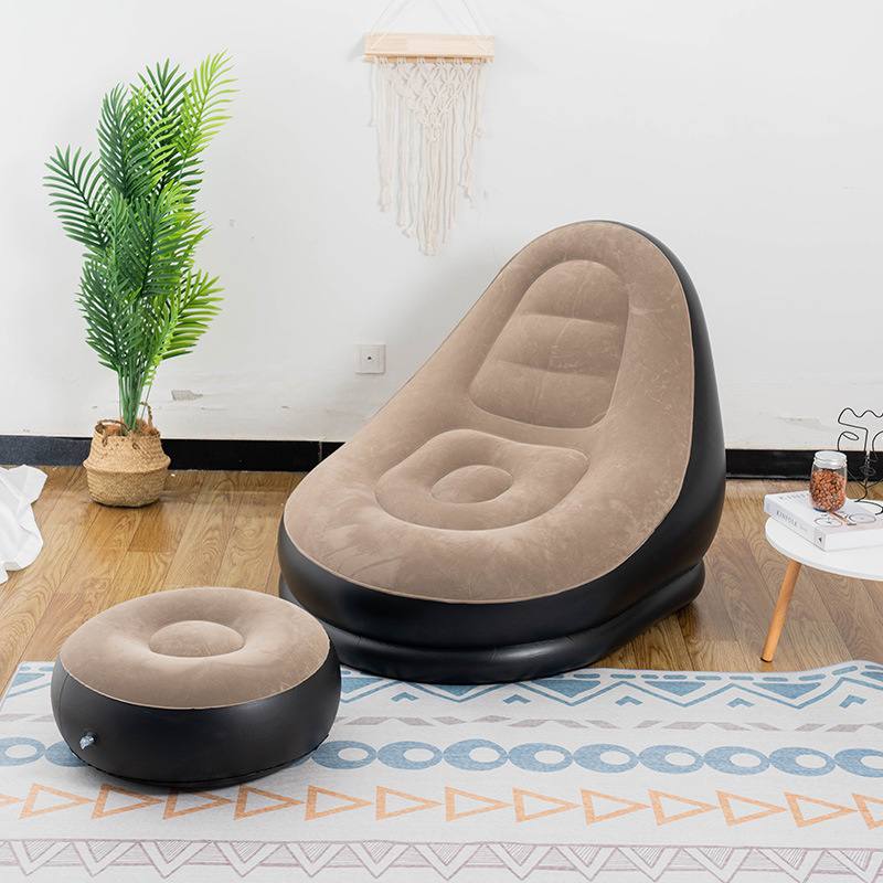 كرسي استرخاء قابل للنفخ بتصميم مريح Fauteuil Gonflable Ergonomique Design Lounge