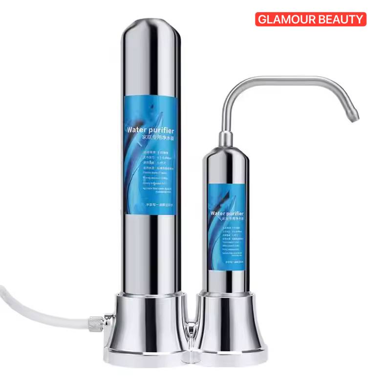 Machine de filtration d'eau en acier inoxydable جهاز تنقية المياه المصنوع من الفولاذ المقاوم للصدأ، فلتر مياه الصنبور، جهاز تنقية المياه المعدنية