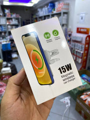15W Magnetic wireless car charger شاحن سيارة لاسلكي مغناطيسي بقوة 15 وات