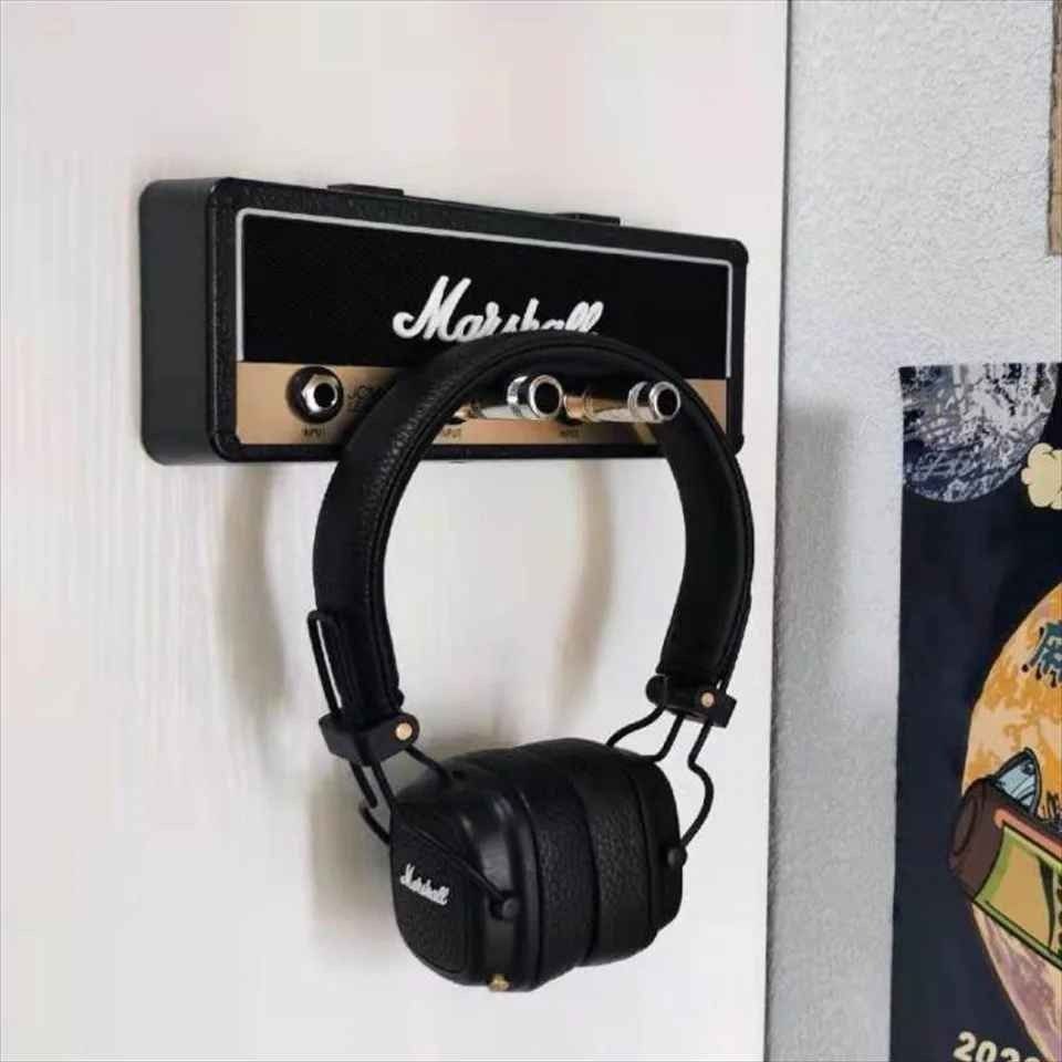 Marshall Porte-clés mural pour clés de guitare avec 4 porte-clés et kit de montage mural