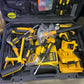مجموعة أدوات مكونة من 60 قطعة ومثقاب مفك براغي خرساني Mallette De 60 Outils et Une Perceuse Visseuse à Béton 36v