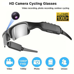 Lunettes de cyclisme Smart glasses lunettes intelligentes كاميرا رياضية نظارات ذكية نظارات ركوب الدراجات مزودة بكاميرا عالية الدقة مدمجة
