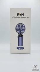 مروحة شاشة LED رقمية يدوية صغيرة Mini Ventilateur à affichage numérique