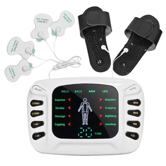 Appareil de massage de physiothérapie à double sortie جهاز تدليك منزلي للعلاج الطبيعي ثنائي المخرجات جهاز لتخفيف آلام الجسم بالكامل واستعادة العضلات