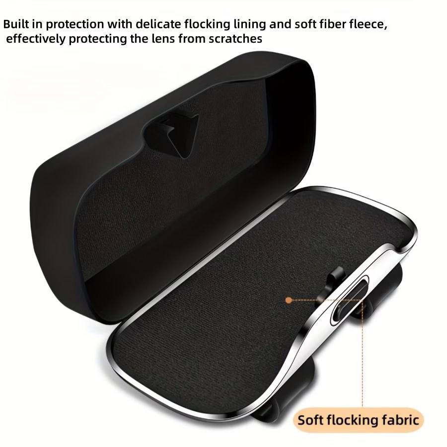 Étui à lunettes de voiture, boîte de visière automobile, support de lunettes de soleil portable حافظة نظارات للسيارة، صندوق واقي الشمس للسيارة، حامل نظارات شمسية محمول