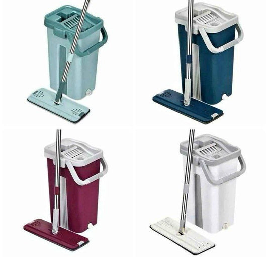 MOP Scratch Cleaning MOP Ensemble balai serpillère avec seau essoreur intégré