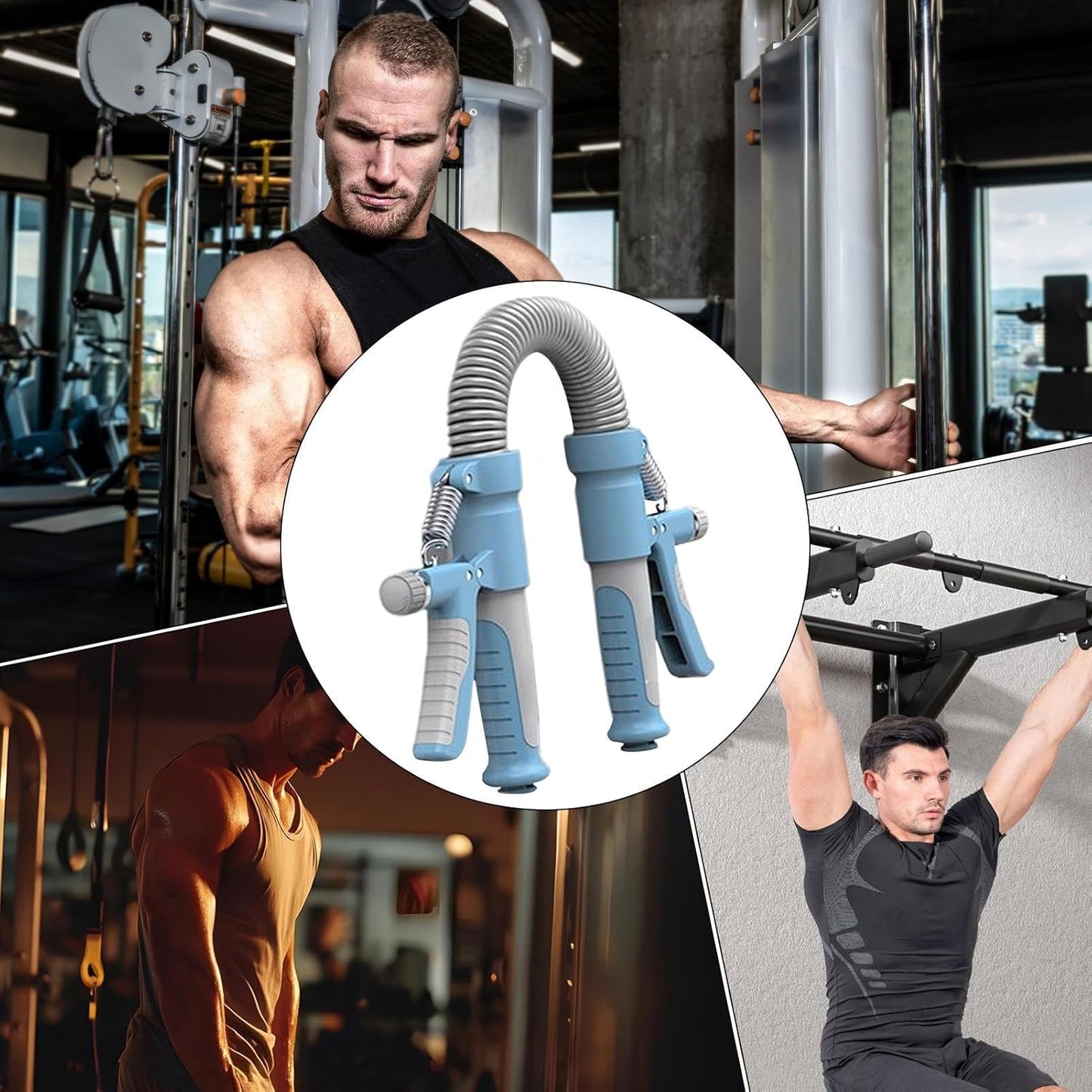 جهاز تدريب القوة والشد العضلي بمقاومة قابلة للتعديل 2 في 1 Barre de torsion de puissance de résistance réglable 2 en 1 et entraîneur de force