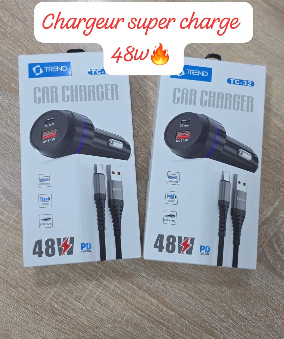 Chargeur super charge 48W TC-32 V8 Type_C
