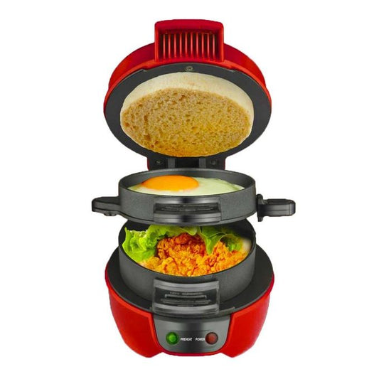محمصة محمولة للسندويشات والهامبرغر والعجة والفطائر Grille-pain portable pour sandwich, hamburger, omelette, crèpes