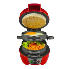 محمصة محمولة للسندويشات والهامبرغر والعجة والفطائر Grille-pain portable pour sandwich, hamburger, omelette, crèpes