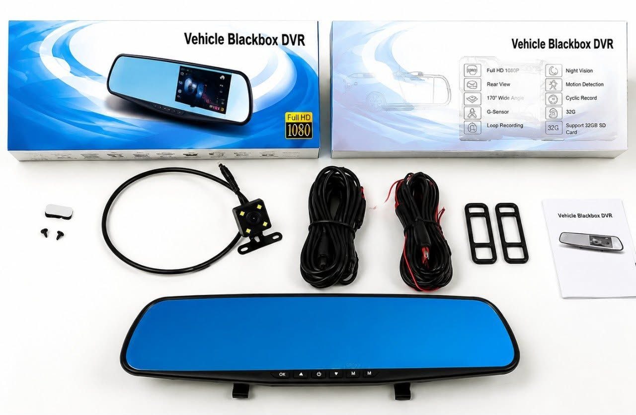 كاميرا مراقبة السيارة ذات الصندوق الأسود DVR بدقة عالية كاملة BLACK-BOX CAMÉRA DE SURVEILLANCE DE VOITURE DVR FULL HD 1080P