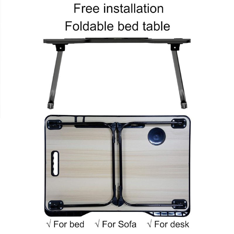 مكتب كمبيوتر محمول قابل للطي للسرير Bureau d'ordinateur portable pliable pour lit