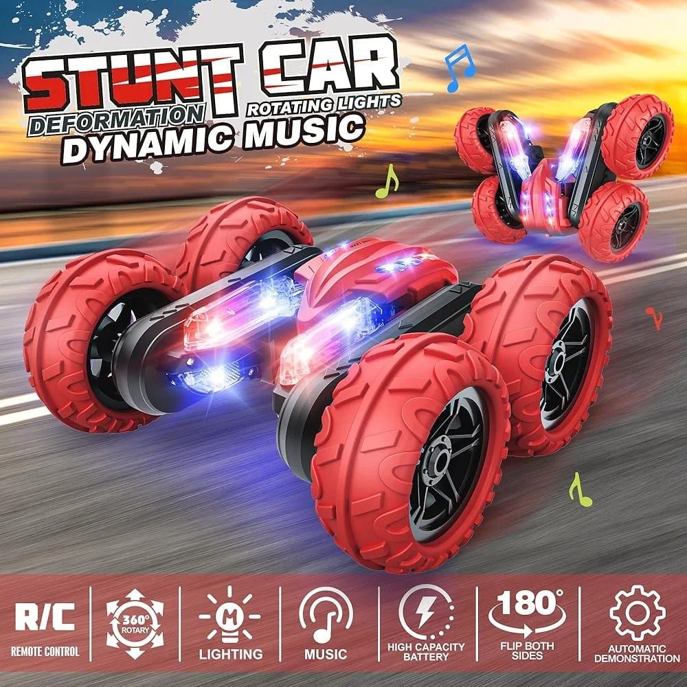 Voiture Télécommandée RC Stunt Car Toy لعبة سيارة حركات بهلوانية تعمل بجهاز تحكم
