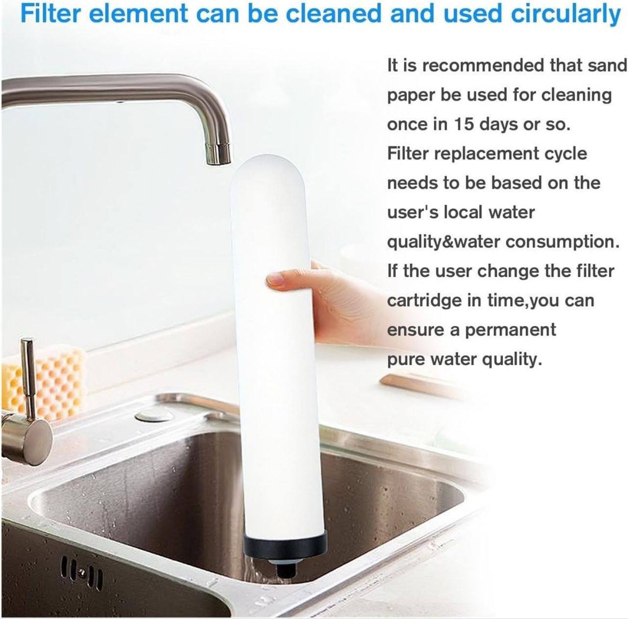 Purificateur d'eau domestique en acier inoxydable Filtre جهاز تنقية المياه المنزلي المصنوع من الفولاذ المقاوم للصدأ