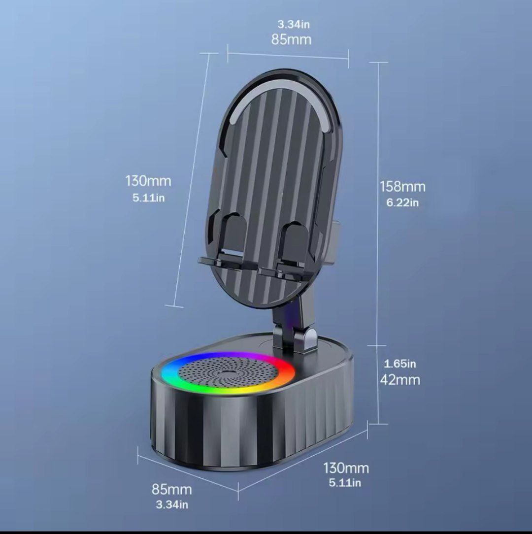 Haut-parleur à capteur intelligent pliable شاشة عالية الوضوح لالتقاط ذكي مرن