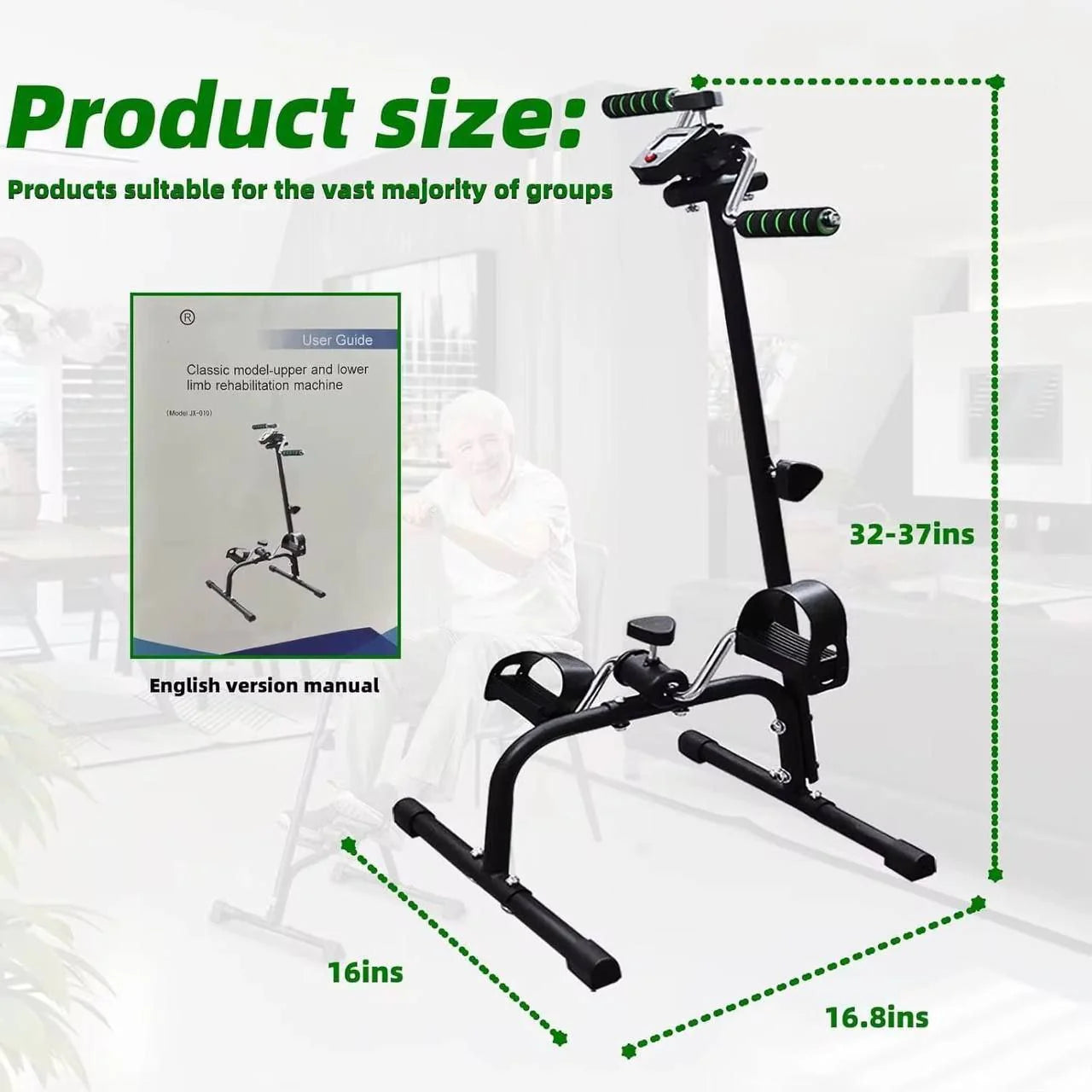 دراجة تمرين للذراعين والساقين والركبتين إعادة التأهيل لكبار السن vélo d'exercice pour les bras, les jambes et les genoux en physiothérapie