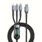 Câble de charge multi-connecteurs 100W 3in1 Fast charging