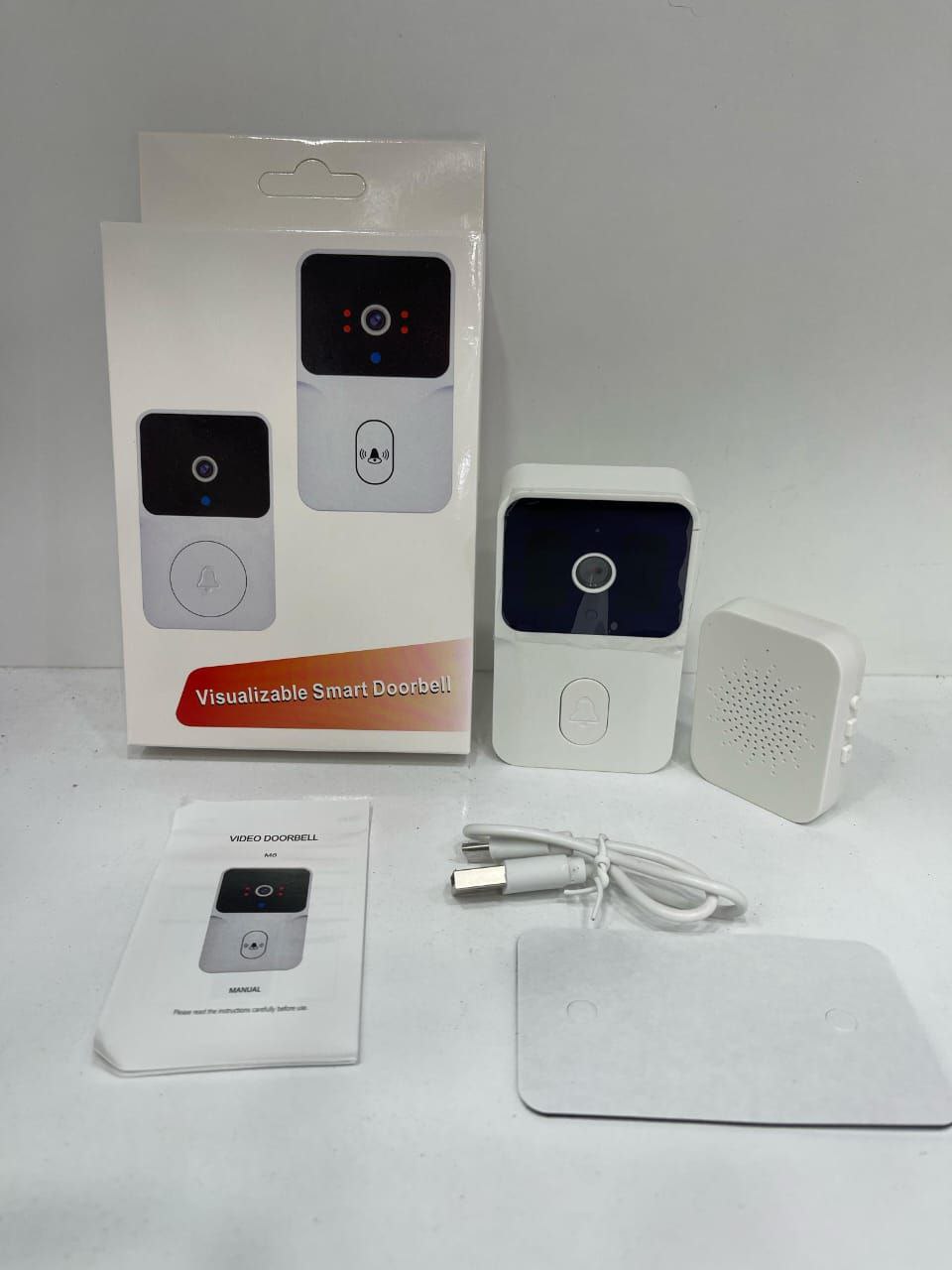 Sonnette sans fil Wifi M8 sonnette de porte Vision nocturne جرس باب لاسلكي M8 مزود بخاصية الرؤية الليلية