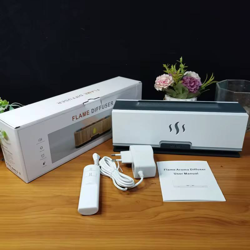 فواحة جهاز نشر الزيوت العطرية بالموجات فوق الصوتية Diffuseur d'huiles essentielles avec effet de flamme