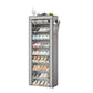 Single row zipper shoe cabinet 10 Armoire à chaussures à 10 étagères avec fermeture éclair خزانة أحذية بسحّاب 10 أرفف