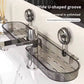 رف حمام عصري مزود بأكواب شفط Étagère à ventouse moderne pour salle de bain