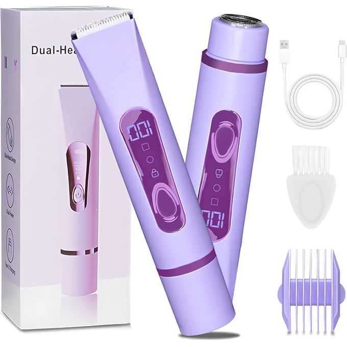 جهاز إزالة الشعر الكهربائي القابل لإعادة الشحن 2 في 1 للنساء Epilateur Électrique Femme 2 en 1 Rechargeable