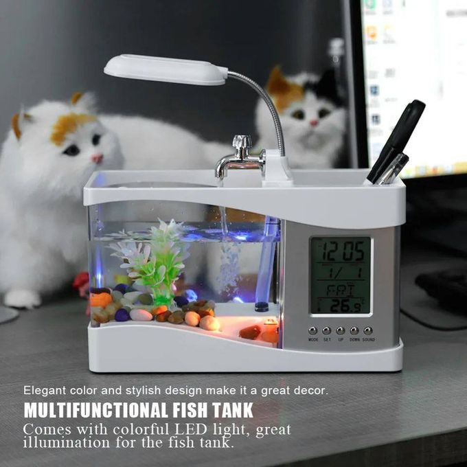حوض أسماك صغير Mini aquarium de bureau de type nano