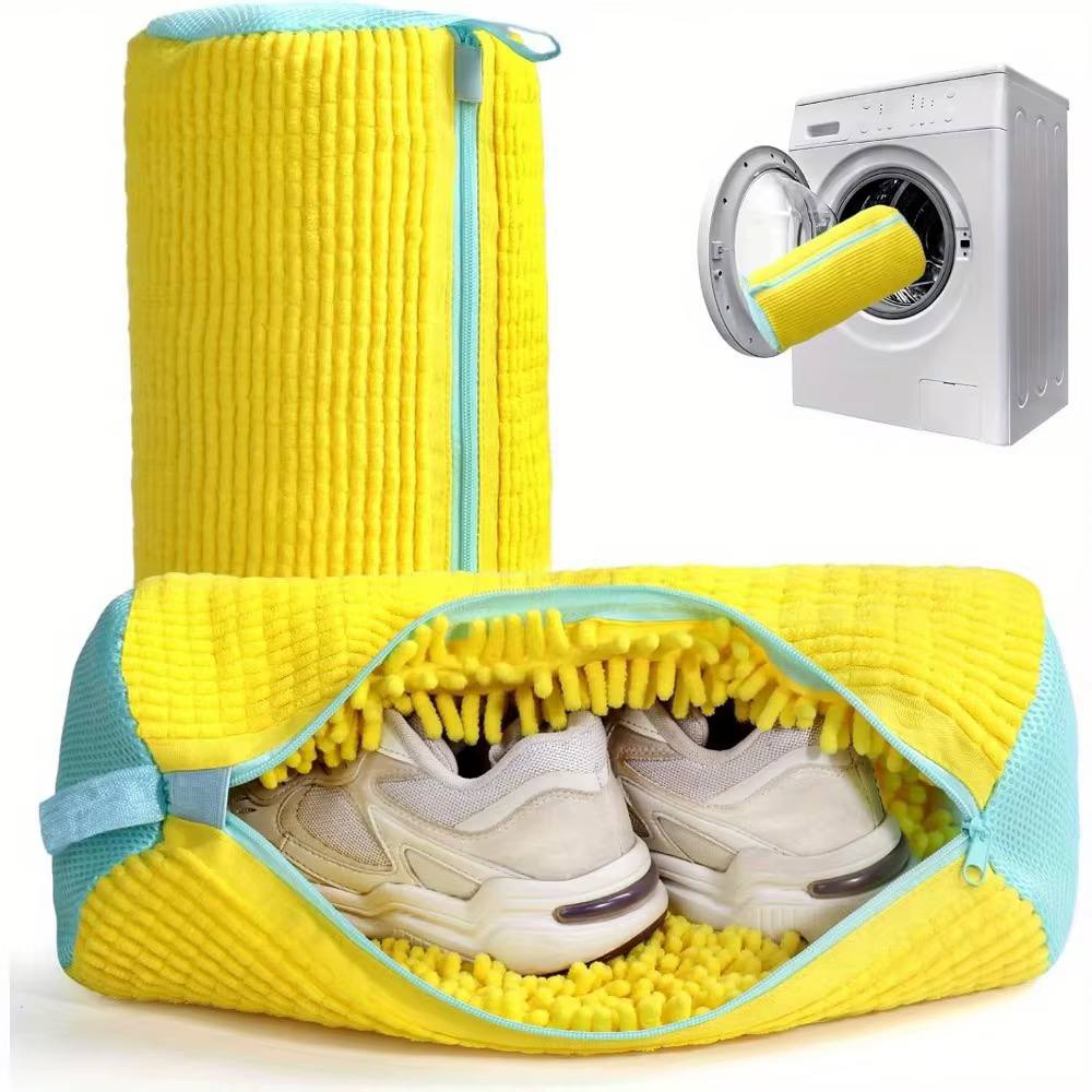 Sac de lavage de chaussures dans le lave linge حقيبة غسيل أحذية شبكية قابلة لإعادة الاستخدام لجميع أنواع الأحذية