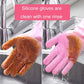 قفازات تنظيف متعددة الوظائف من السيليكون Gants sont des gants de nettoyage multifonctions en silicone avec brosses intégrées