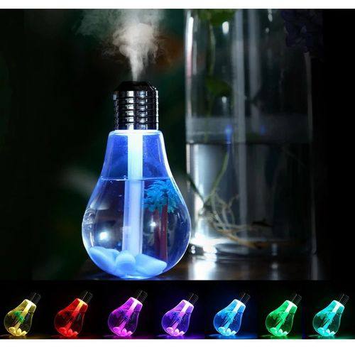 فواحة مرطبة للهواء LED مع كابل USB سعة 400ml Bulb Humidifier