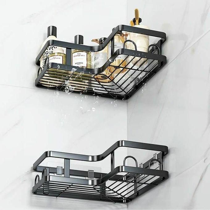 رف زاوية للاستحمام Étagère de Douche Rangement Élégant Sans Perçage
