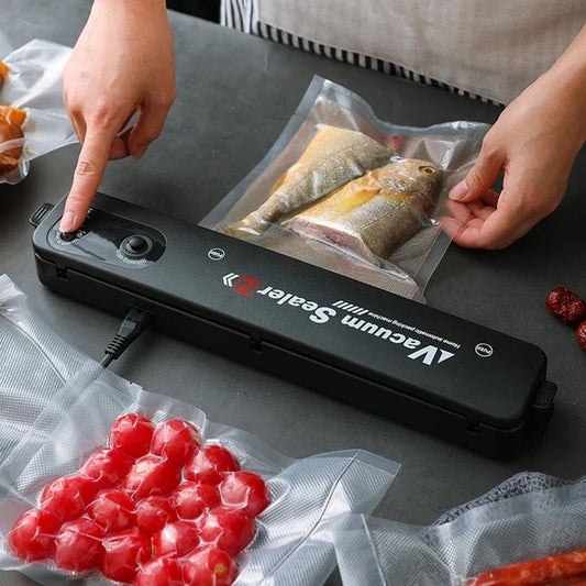 VACUUM Cealer,Machine d'emballage sous vide avec 10 sacs آلة تغليف بالتفريغ الهوائي مع 10 أكياس