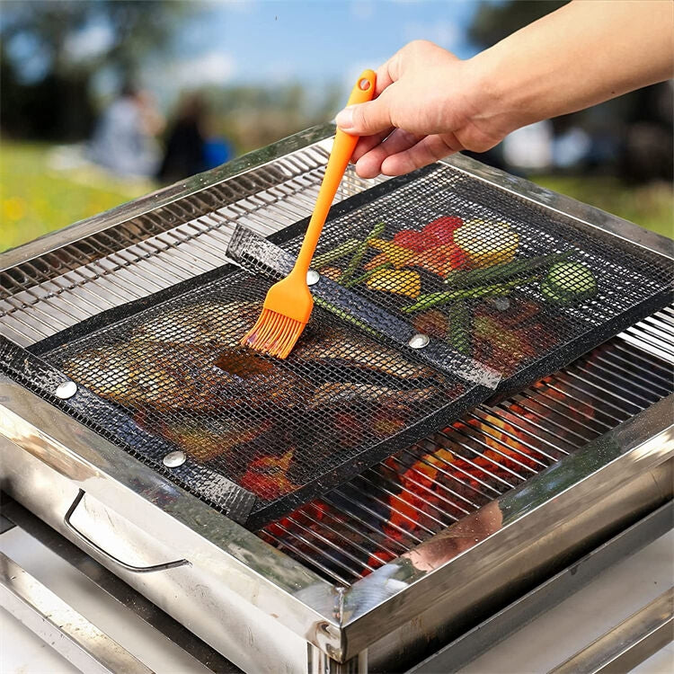 Sac Barbecue en Maille Anti-Adhésif حقيبة شواء شبكية غير لاصقة -مقاومة للحرارة، قابلة لإعادة الاستخدام وسهلة التنظيف