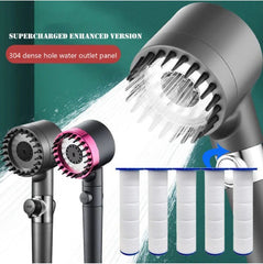 TURBOCHARGED SHOWER HEAD POMME DE DOUCHE TURBOCOMPRESSÉE