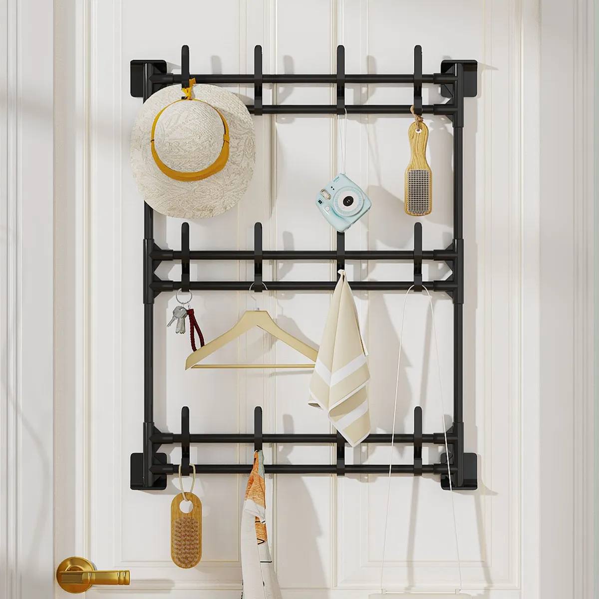 منظم معاطف يُثبت على الحائط WALL MOUNTED COAT RACK ORGANIZER