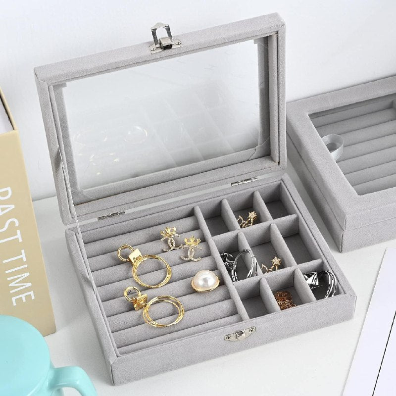 علبة صندوق تخزين المجوهرات المحمي المحمول Boîte rangement bijoux sécurisé portable