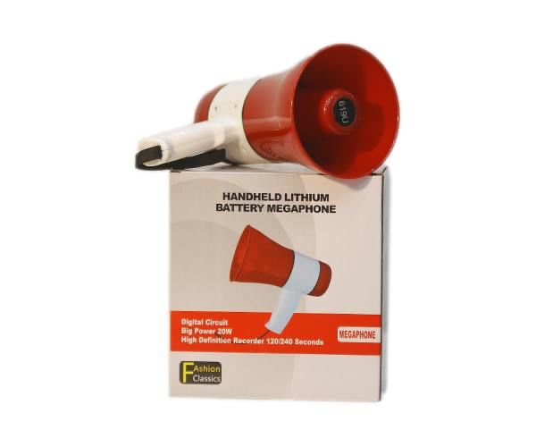 Megaphone avec Batterie lithium intégrée