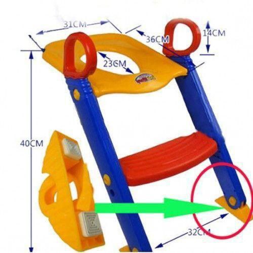 Lightweight Foldable And Portable Baby Toilet Step Stool Ladder  سلم خطوة مرحاض قابلة للطي خفيفة الوزن ومحمولة سلم
