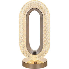 Lampe de table LED en cristal de luxe مصباح طاولة LED كريستالي فاخر مع سطوع قابل للتعديل وتغيير اللون والتحكم باللمس