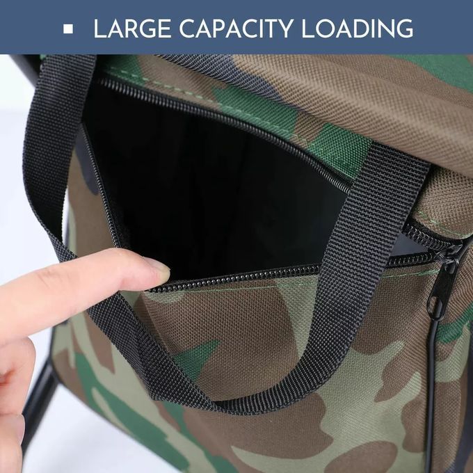 كرسي قابل للطي مع حقيبة للرحلات والخرجات والصيد 2en1 Chaise avec Sac, Pliable Léger Camping