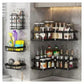 5قطع للحمام مصنوع من الفولاذ المقاوم للصدأ Wall Mounted Shower Caddy with Strong Adhesive