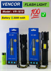 VR-1819 Flash Light 3000MAH