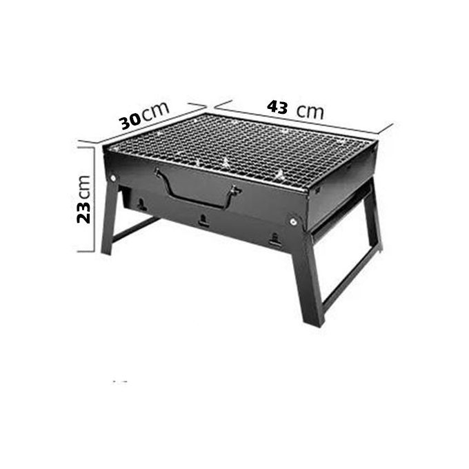 Barbecue au charbon portable et pliable حجم كبير شواية فحم محمولة وقابلة للطي
