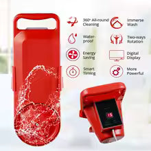 Mini machine à laver portable غسالة محمولة، دوران كامل، مؤقت رقمي، جهاز تنظيف كهربائي صغير