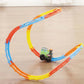مجموعة قطار مرنة مزودة بأصوات وأضواء. لعبة تفاعلية للأطفال Circuit de jeu de train flexible avec son et lumières Jeu interactif pour enfants