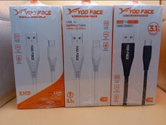 YOO FACE USB To Lightning Cable 3.1A