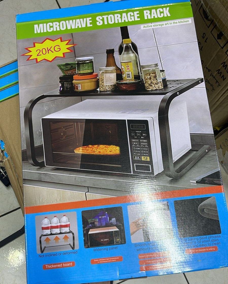 Meuble rangement cuisine avec surface micro-ondes وحدة تخزين مطبخ مع سطح للميكروويف